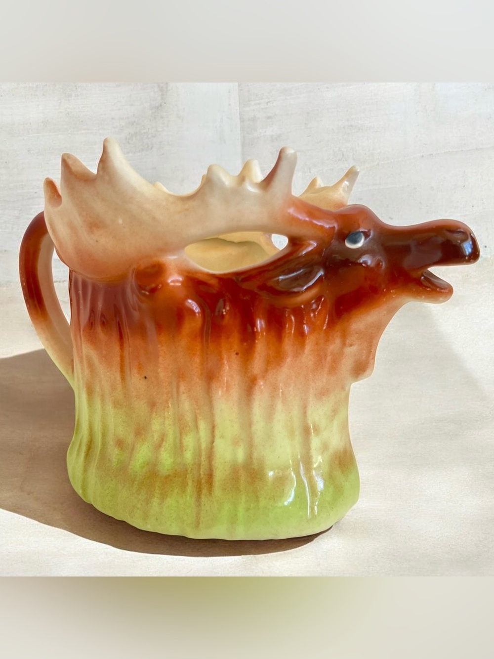 Vintage 1940’s Moose creamer Czechoslovakia 4x6
